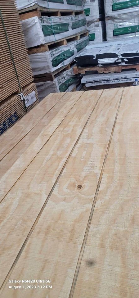 T111 siding 5/8" in 4" and 8" oc