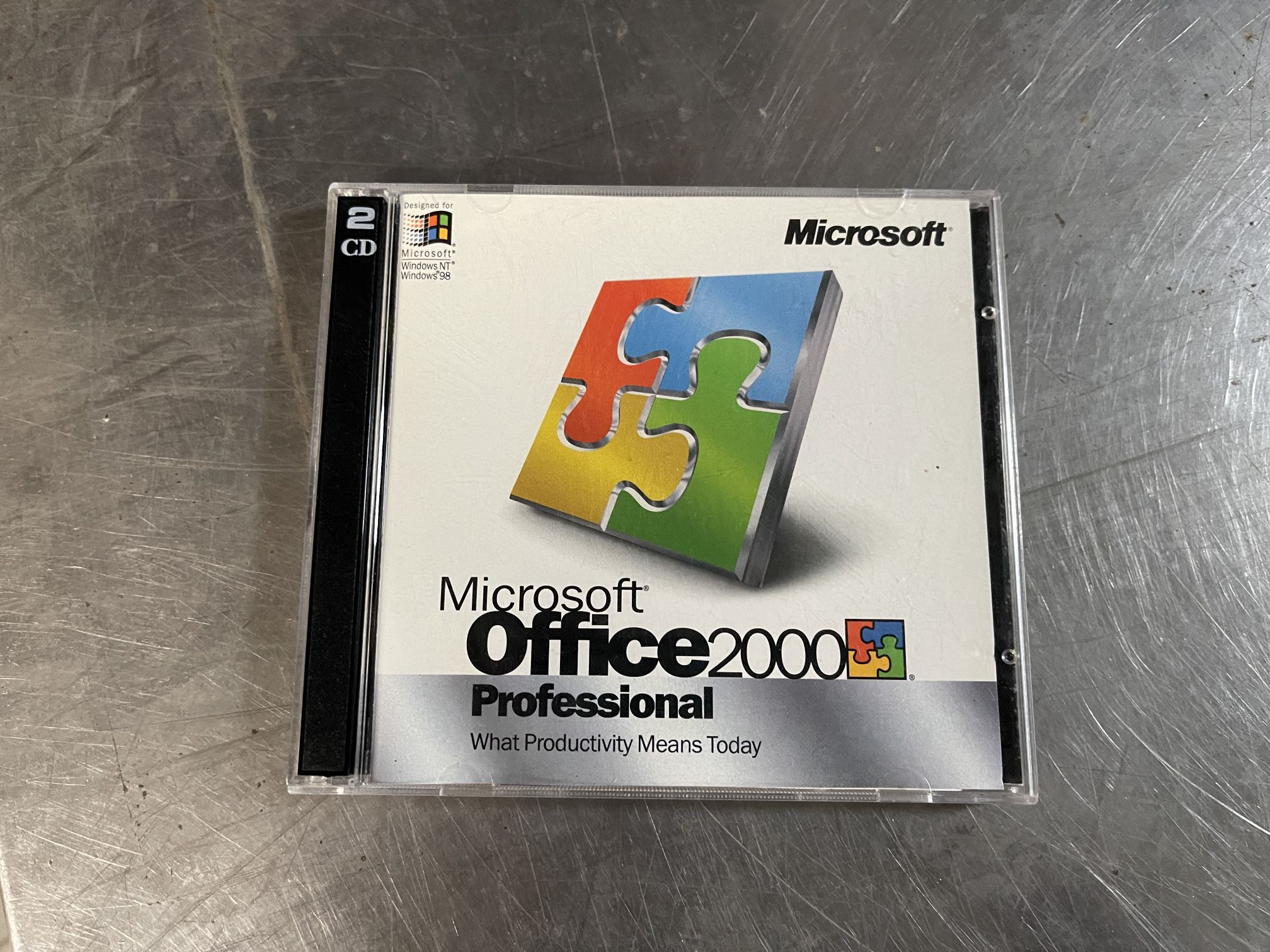 Genuine Microsoft Office 2000 Disk With SN