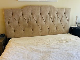 Brown Tufted Headboard (Cal King)