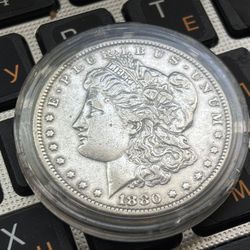 $1 1880 P. Morgan Dollar. Coin USA. 