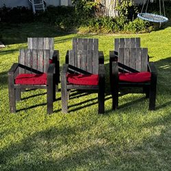 Set Of 6 West Elm Patio/Outdoor Chairs