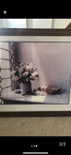 Floral Artwork Framed Perfect!