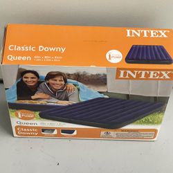  Intex Queen Size Classic Downy Air Bed Inflatable Mattress New