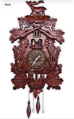Kendal Cuckoo Clock Large Vintage Deer Handcrafted Wood Cuckoo Clock MX226C