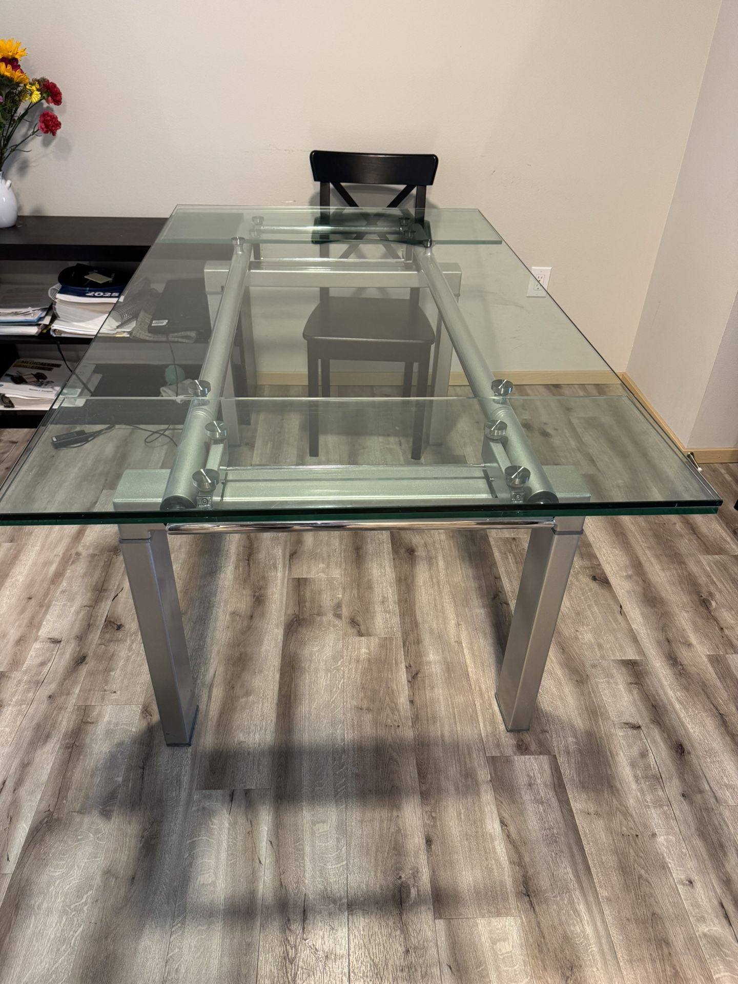 Extendable Glass Dining Table
