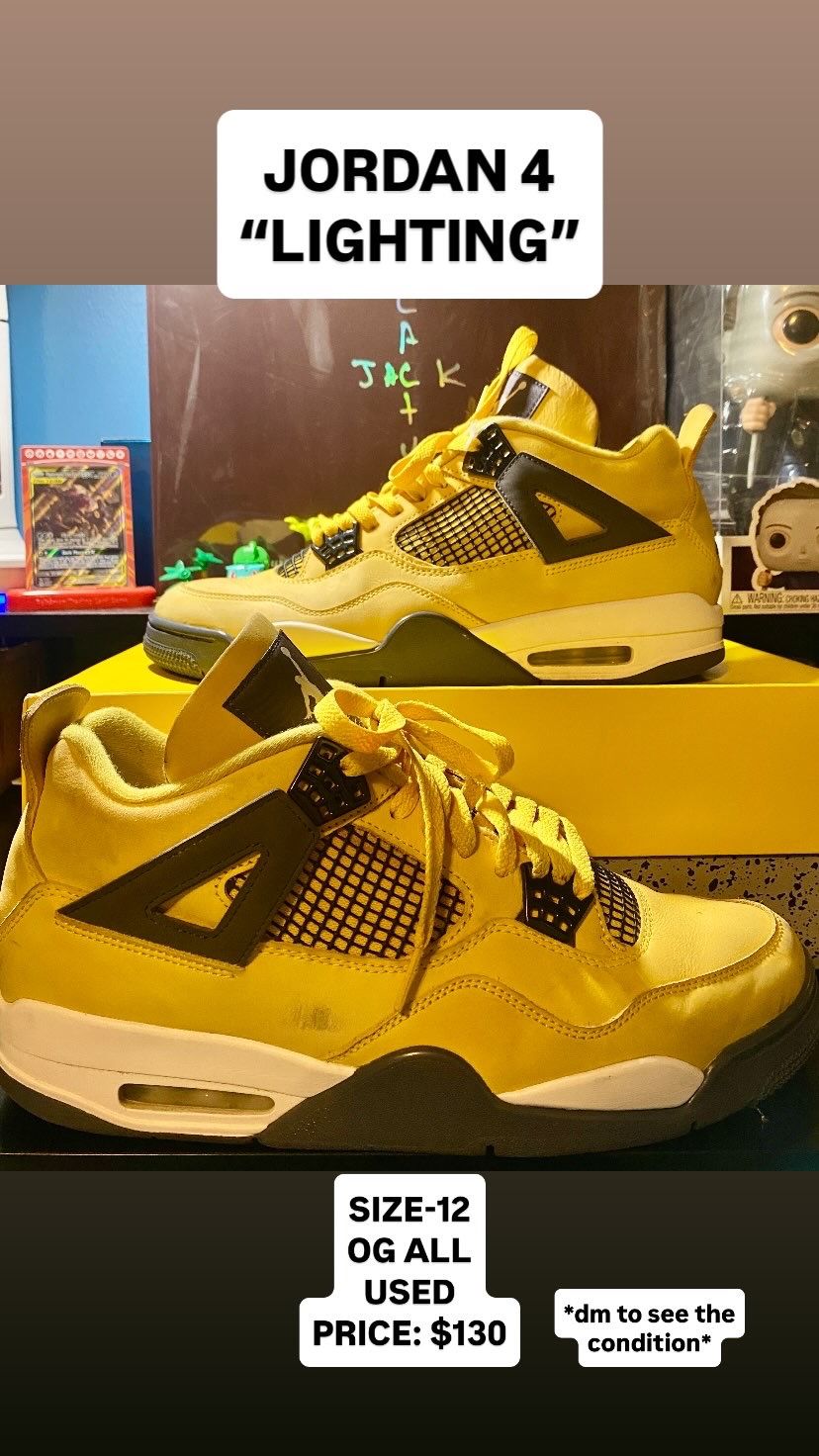 JORDAN 4 LIGHTNING