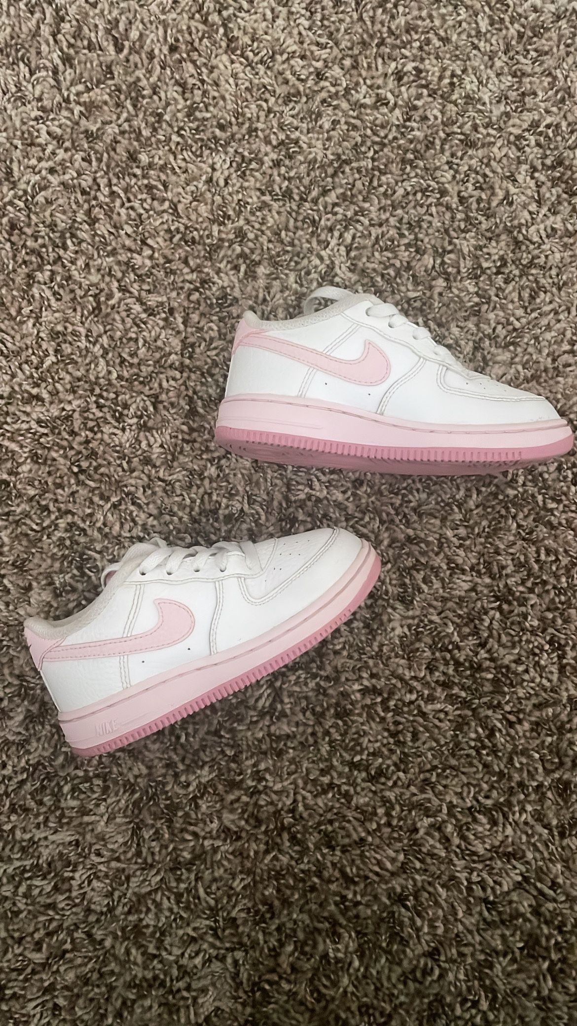 AIR FORCE 1 (GS) WHITE/PINK FOAM BLANC/ROSE MOUSSE 