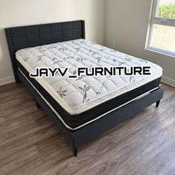 New Queen Bed Frame With Mattress 