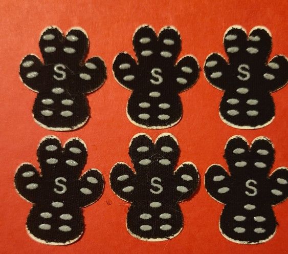 6 Stick On Pet Paw Protectors.  Size Small