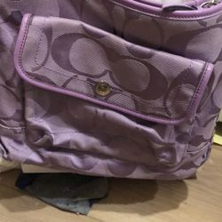 Coach over-the-shoulder Lilac Purse