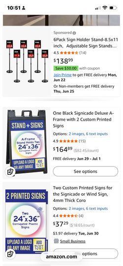 Signicade 2 signs  check pic prices