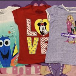 Disney Girl Shirts Size 10/12 $10 Each 