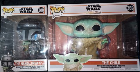 Pop mandolorian and grogu 10inch combo