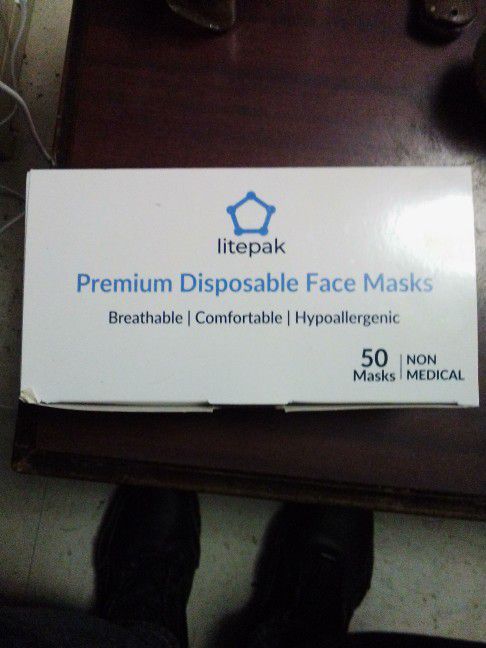 Premium Disposable Face Masks 50 Masks