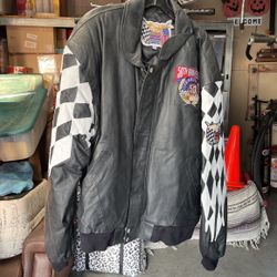 Leather NASCAR Jacket