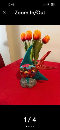 Colorful Ceramic Fish Ornament