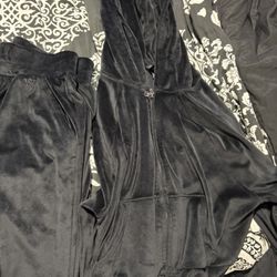 Victoria Secret Black Velour Outfit