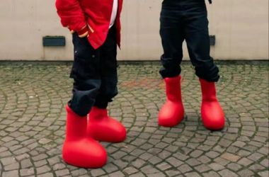 Red Astro Boy Rubber Boots Halloween 
