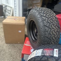 Never Used  Set Of 4 Rims And Tires  16x10. -25 Offset.