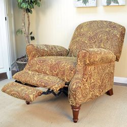 Cinnamon Paisley Spencer Recliner
-Delivery available 