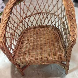 Child’s wicker chair