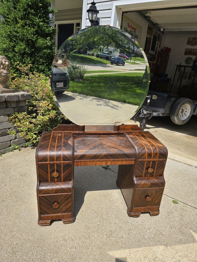 Vintage Depression Era Waterfall Vanity