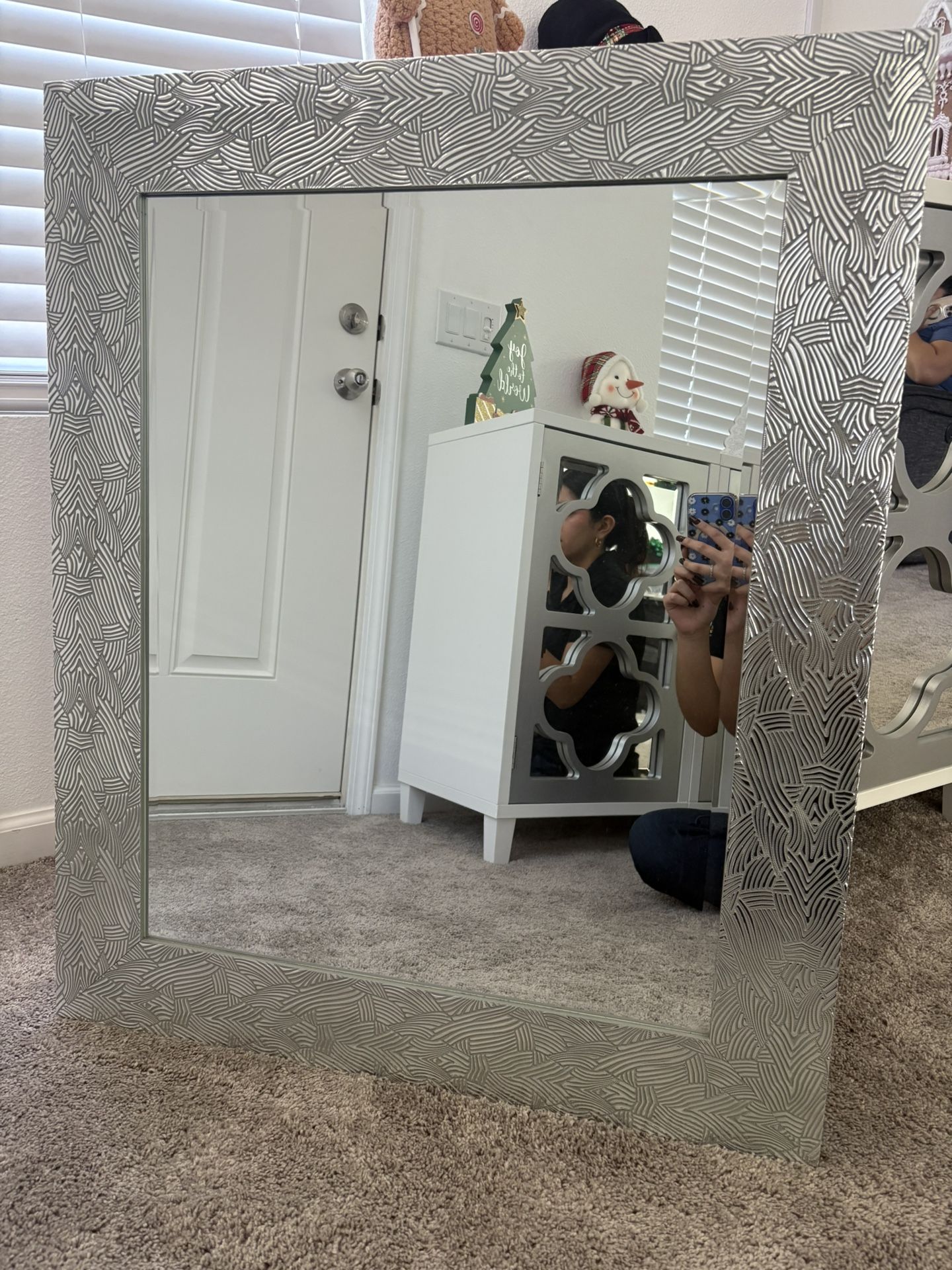 Silver Framed Mirror