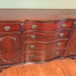 Antique Solid Mahogany Buffet  59"