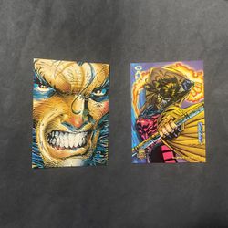 Wolverine And Gambit Card Lot