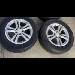 4 —— 225/65r17 5x115 5x4.5 5x114.3 Stock Chevy Equinox Impala Tacoma RAV4  Wheels Rims Tires!!!