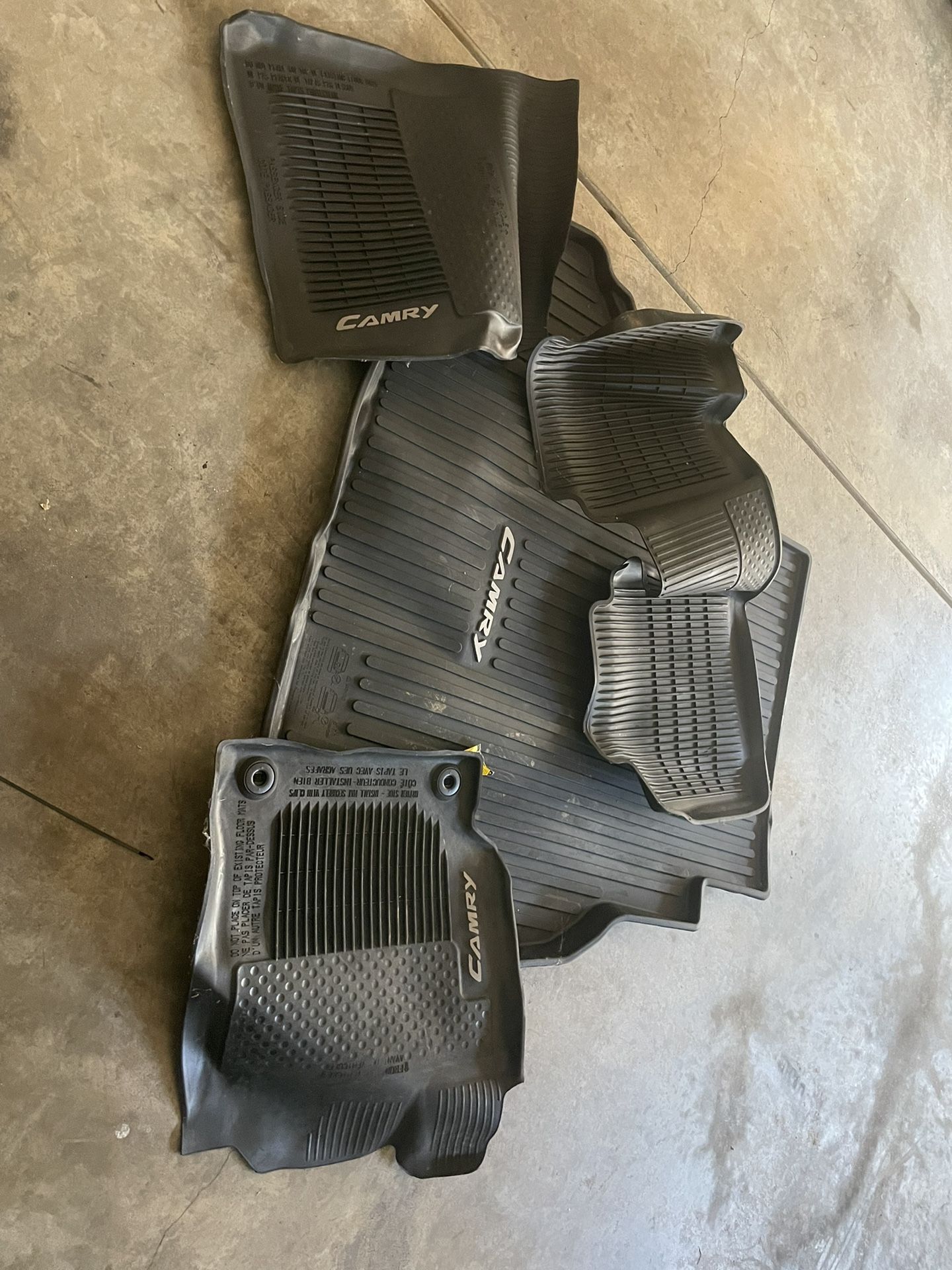 2016 toyota camry floor and trunk matt