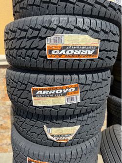 265/70/16 ARROYO AT 4 NEW TIRES INSTALLED ✅ INSTALADAS ✅ 🔥