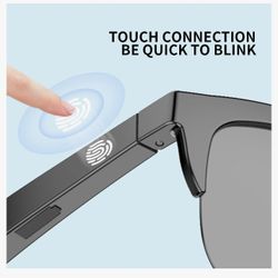 Smart Sunglasses, Polarized Sunglasses with Bluetooth Speaker, 