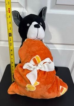 NEW Halloween Blanket and Plush Dog just $5