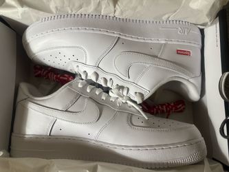 Nike, Air Force 1 Supreme, White, Size 13