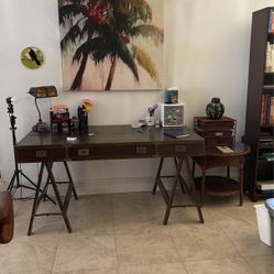 Antique Wooden Writers Desk w/ Foldable Legs