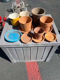 Mixed Lot of Flower Pots and Saucers
