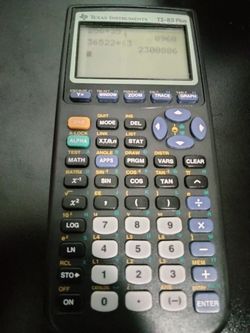 TI83 TI-83 Plus Graphic Calculator Texas Instruments Graphing TI83 +dead pixels lines but still works
