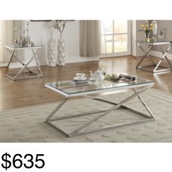 Beautiful Three peice Coffee table set