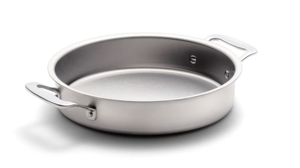9" Round Cake Pan with Handles - Stainless Steel by Cookware 360 / Americraft