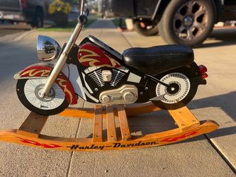 Harley-Davidson Wooden Rocking Motorcycle