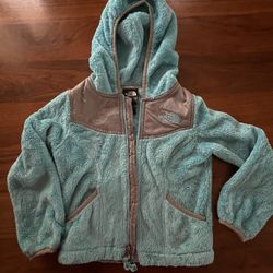 North Face Girls Fleece Hooded Coat, Size XXS (5)