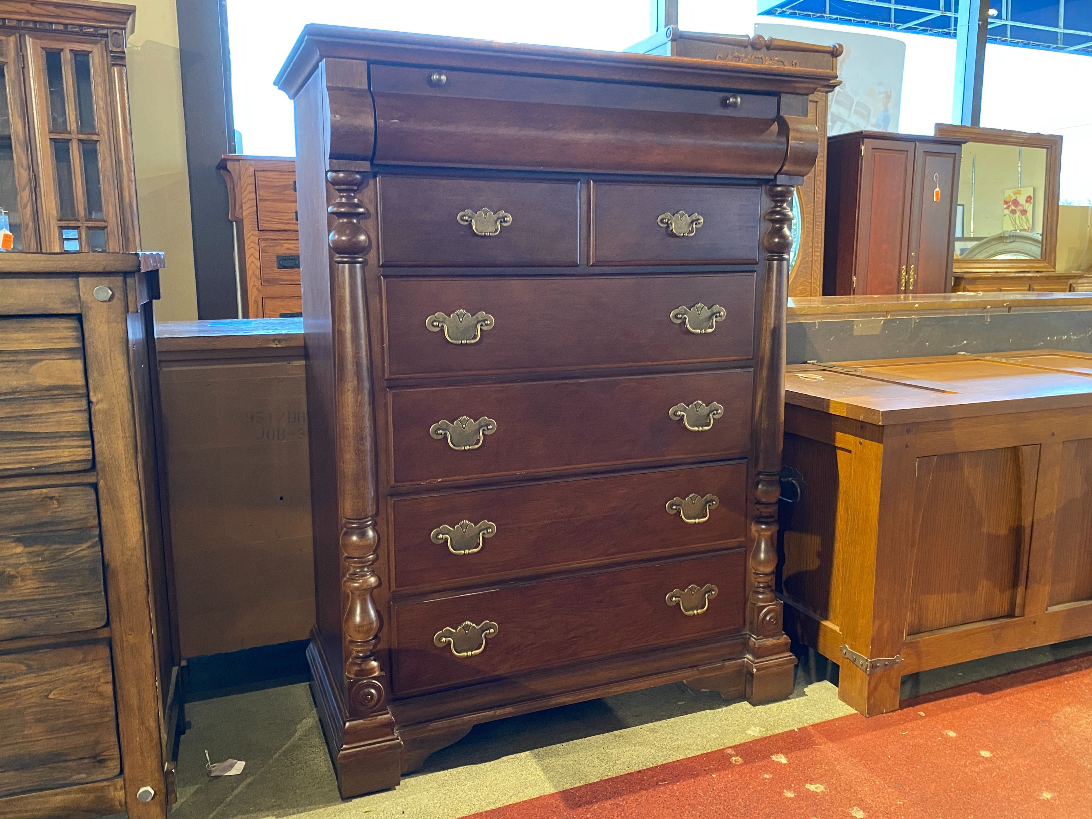 Classy 7-Drawer Tallboy Dresser