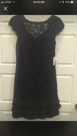 Size 6 - Navy Lace Formal Semi Formal Dress - Jessica Simpson