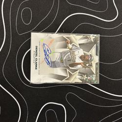 Denzel Clarke Athletics Topps Autograph RC Baseball Card
