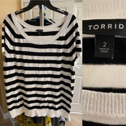 Striped Sweater Blouse