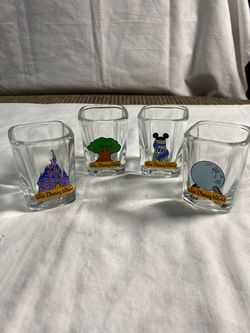 Walt Disney World Shot Glass Set of 4