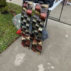 2 Decor metal signs 10 x 41 each 