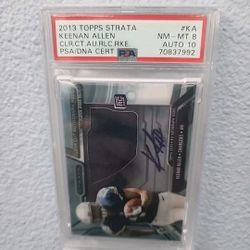 2013 Topps Strata - Graded Autograph Rookie Keenan Allen