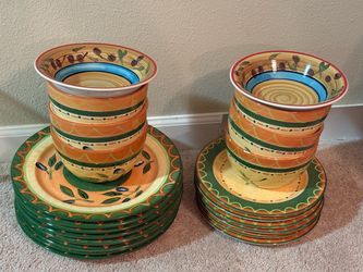 Set of dishes and bowls